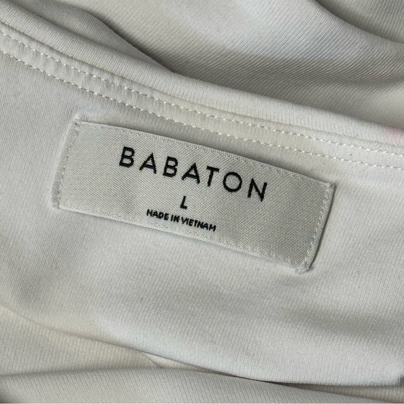 Babaton White Cropped Comfort Tank Women's Size L - Picture 8 of 11